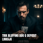Pemain poker menggunakan trik bluffing adu q